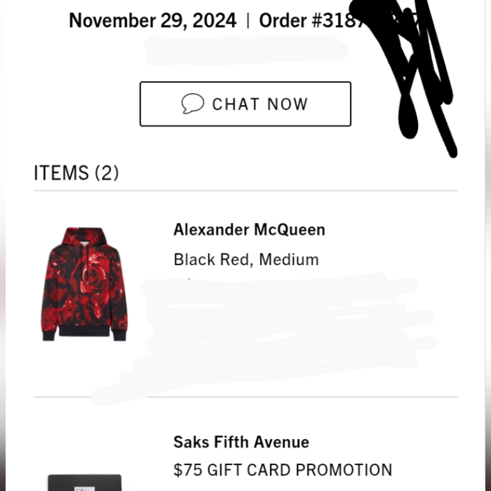 Alexander McQueen Unisex Limited Edition Rose Hoodie - Picture 13 of 13